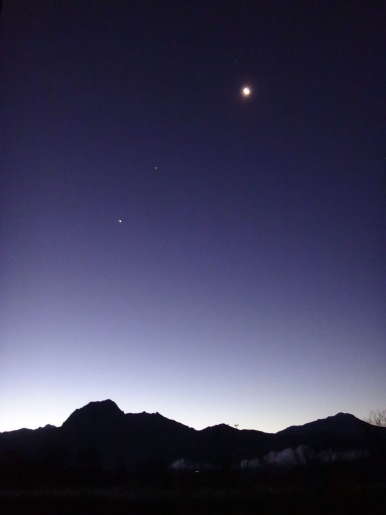 Vénus, Mars, Jupiter... et la Lune !